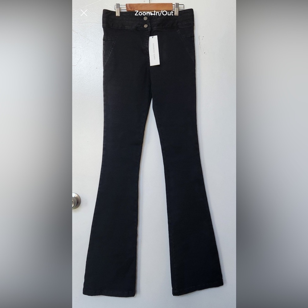 NWT Veronica Beard Flare Leg Pants Black Jeans size 4